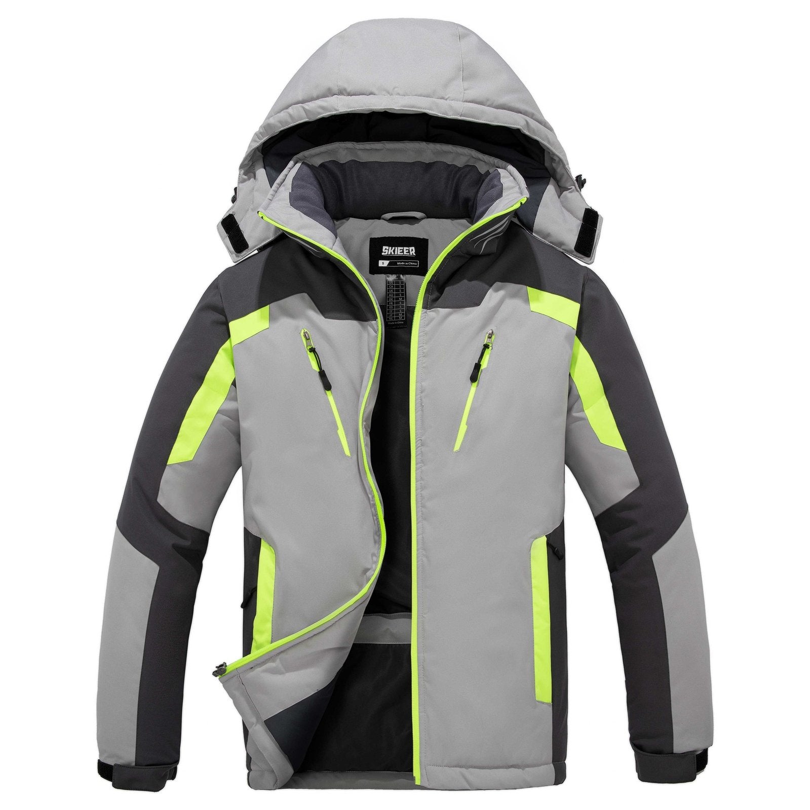 Skieer Men's Waterproof Ski Jacket Winter Snow Coat Windproof Snowboarding  Jackets Warm Raincoat