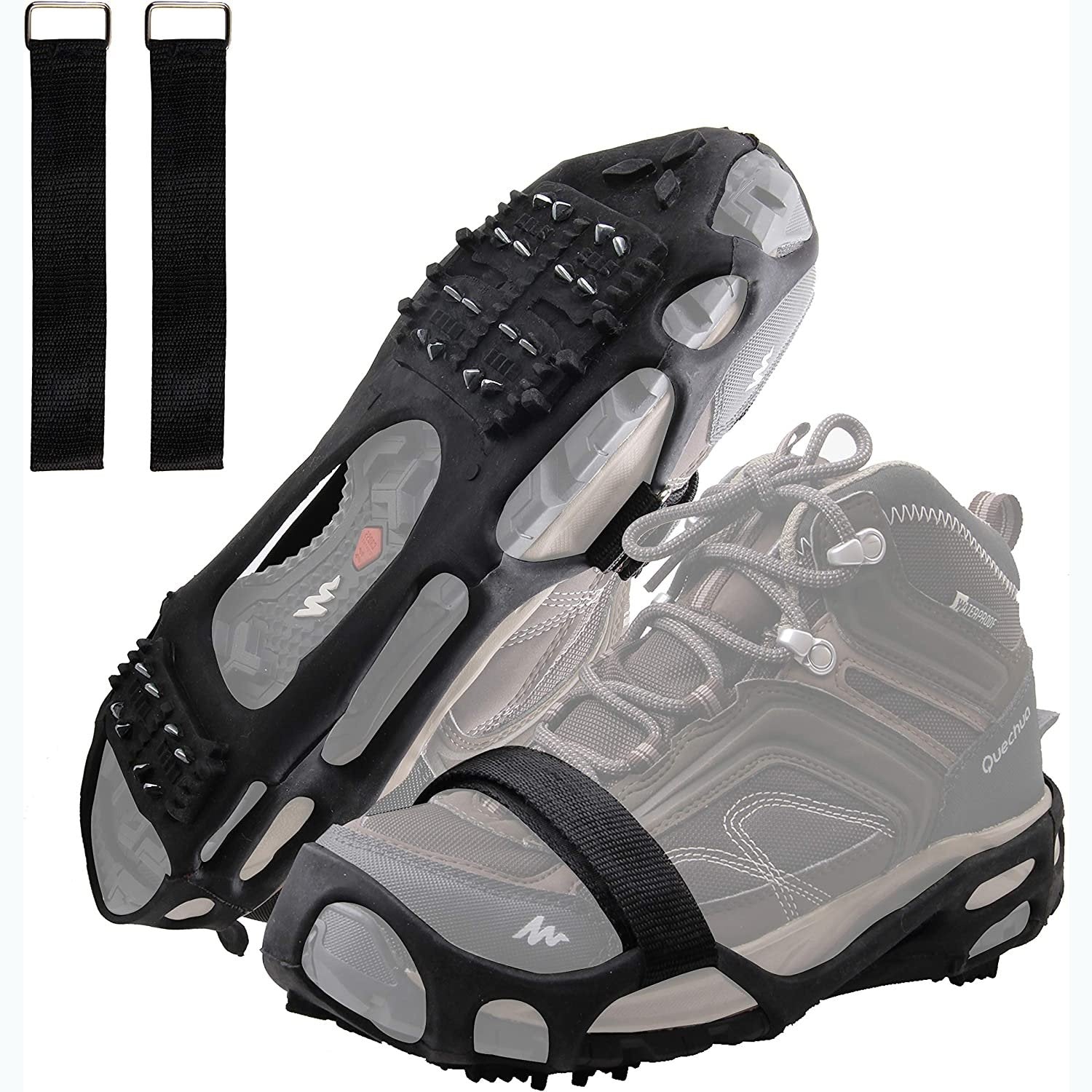 2 Pairs Ice Grip Traction Cleats 10 Steel Cleats for Walking on Snow and  Ice Non-Slip Bl15336 - China Gym Equipment and Yoga Slipper price